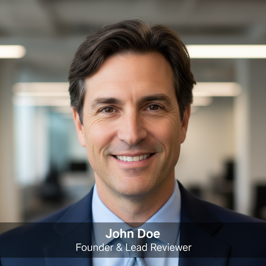 Headshot of John Doe, Founder & Lead Reviewer